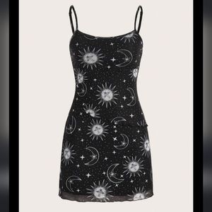 Plus size celestial mini dress